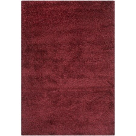 Safavieh 8 ft. 6 in. x 12 ft. Large Rectangle Maroon California Shag Rug SG151-4242-9